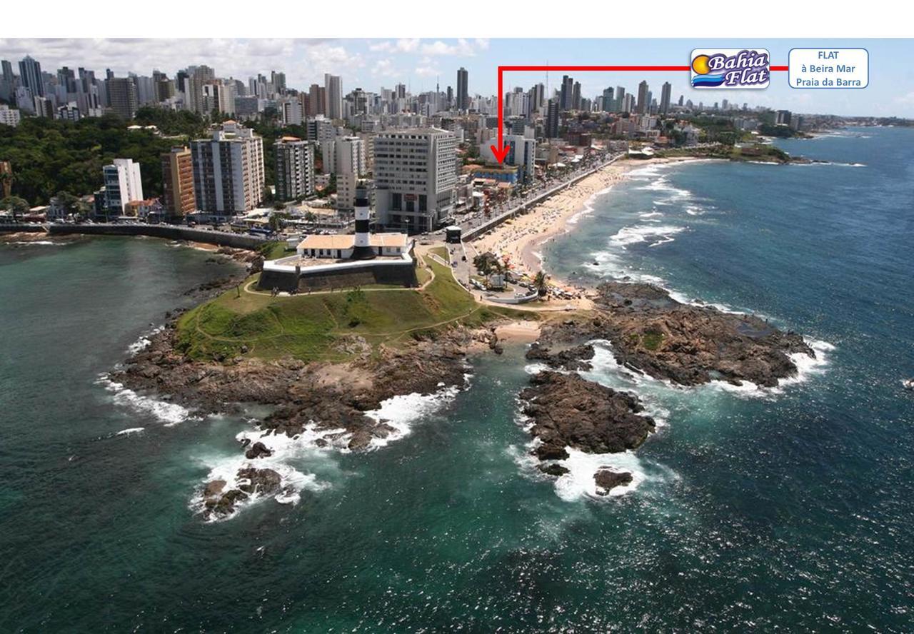 Flat A Beira Mar Na Barra Apartment Salvador Bagian luar foto